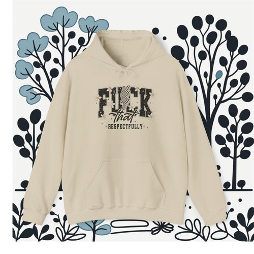 "Fuck That. Respectfully." Distressed Graphic Pullover